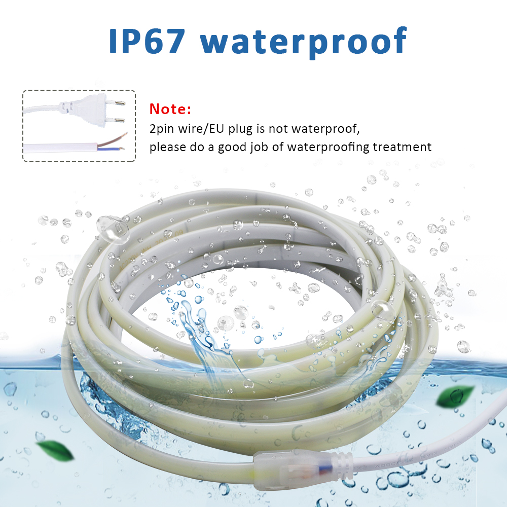 Outdoor Power Strip Weatherproof - 220V IP67 방수 COB LED 스트립