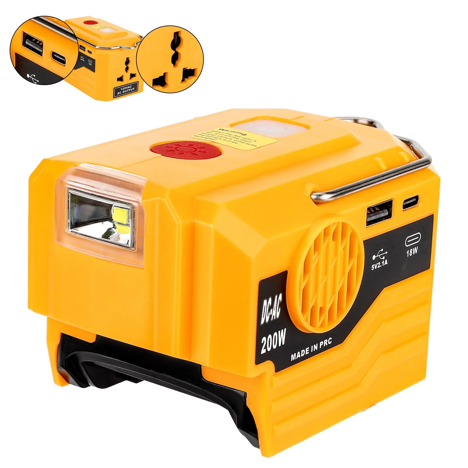 디월트 20V 배터리용 야외 캠핑 발전기 200W DC - Ac Outdoor Power 리뷰 및 가격
