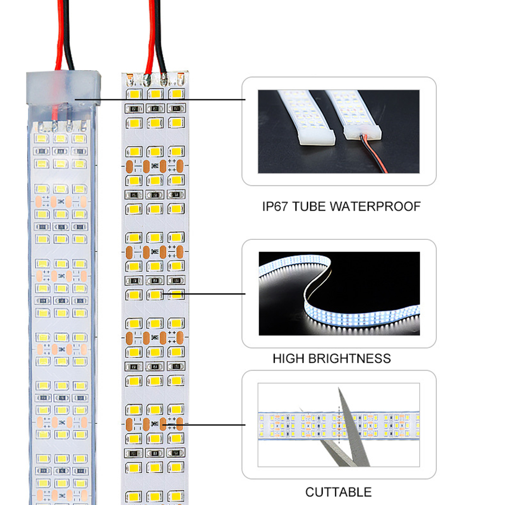 5m 고휘도 SMD2835 삼열 360Leds/m DC - Outdoor Power Strip Weatherproof 리뷰 및 가격